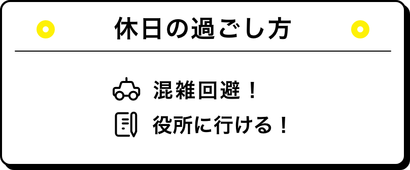 休日の過ごし方